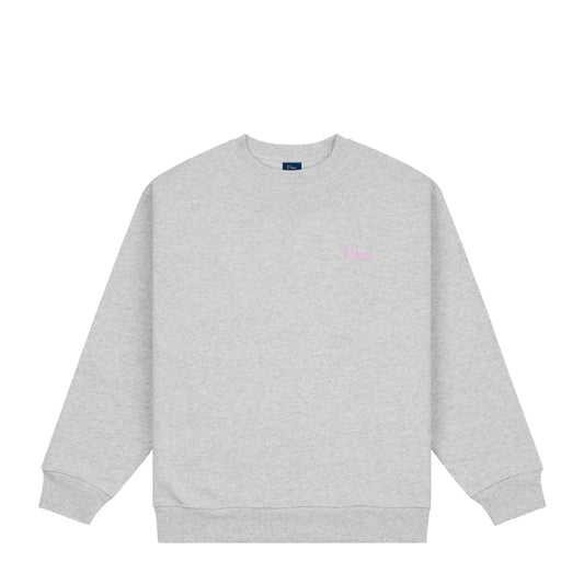 Dime Classic Small Logo Crewneck - Heather Gray