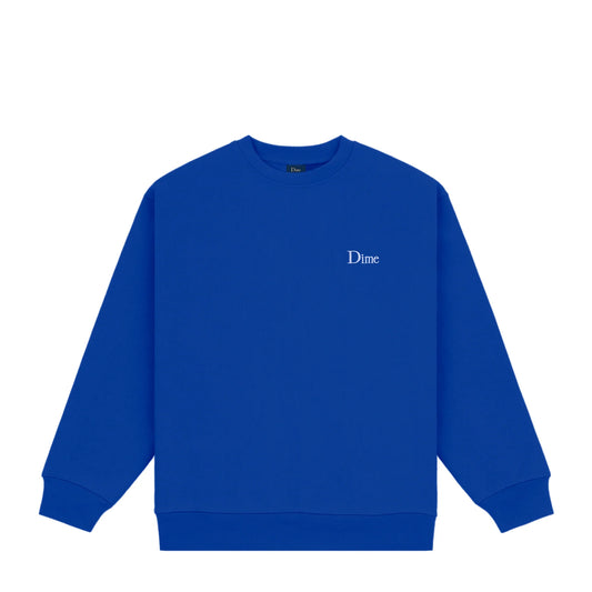 Dime Classic Small Logo Crewneck - Navy Blue