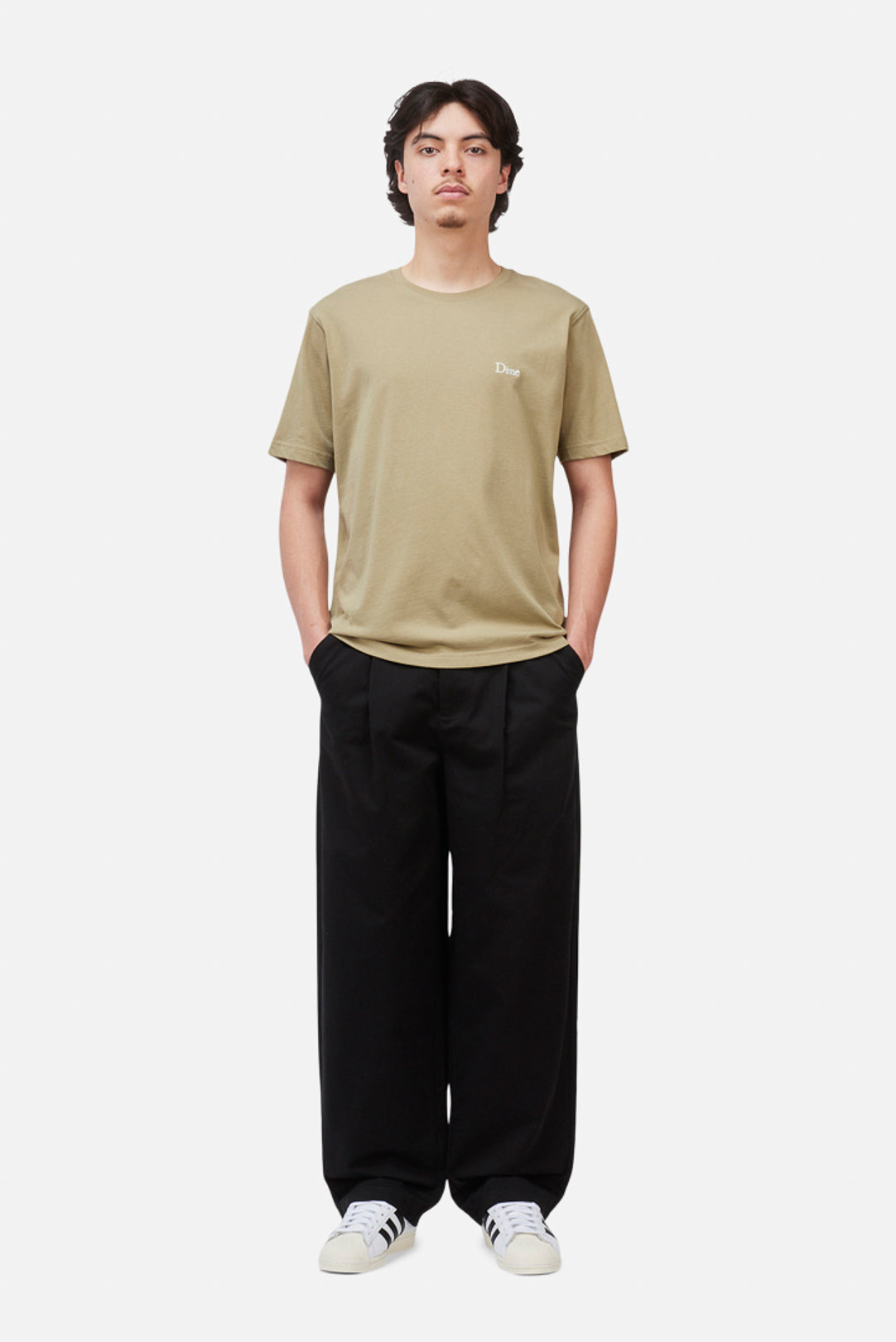 Dime Classic Small Logo T-Shirt - Military Olive