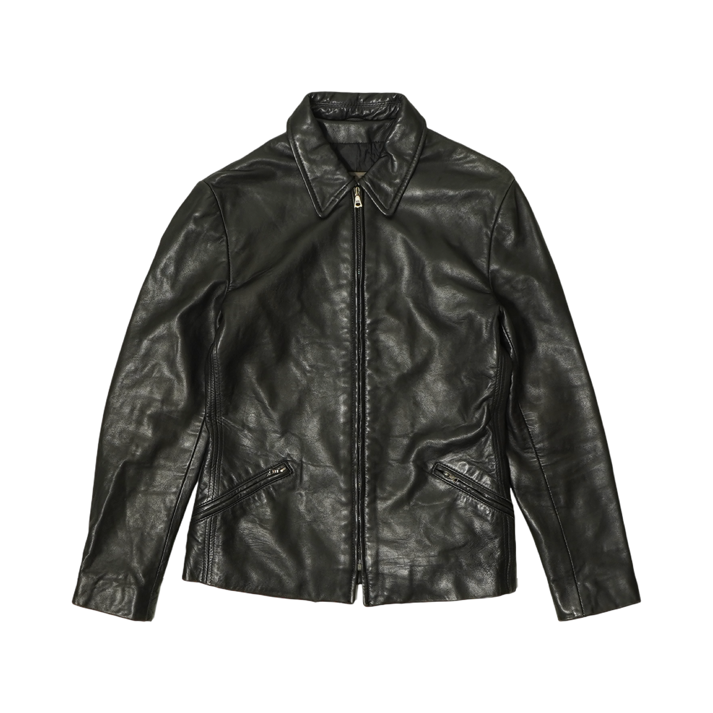 Calvin Klein Zip Up Leather Jacket