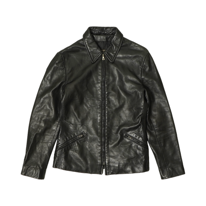 Calvin Klein Zip Up Leather Jacket
