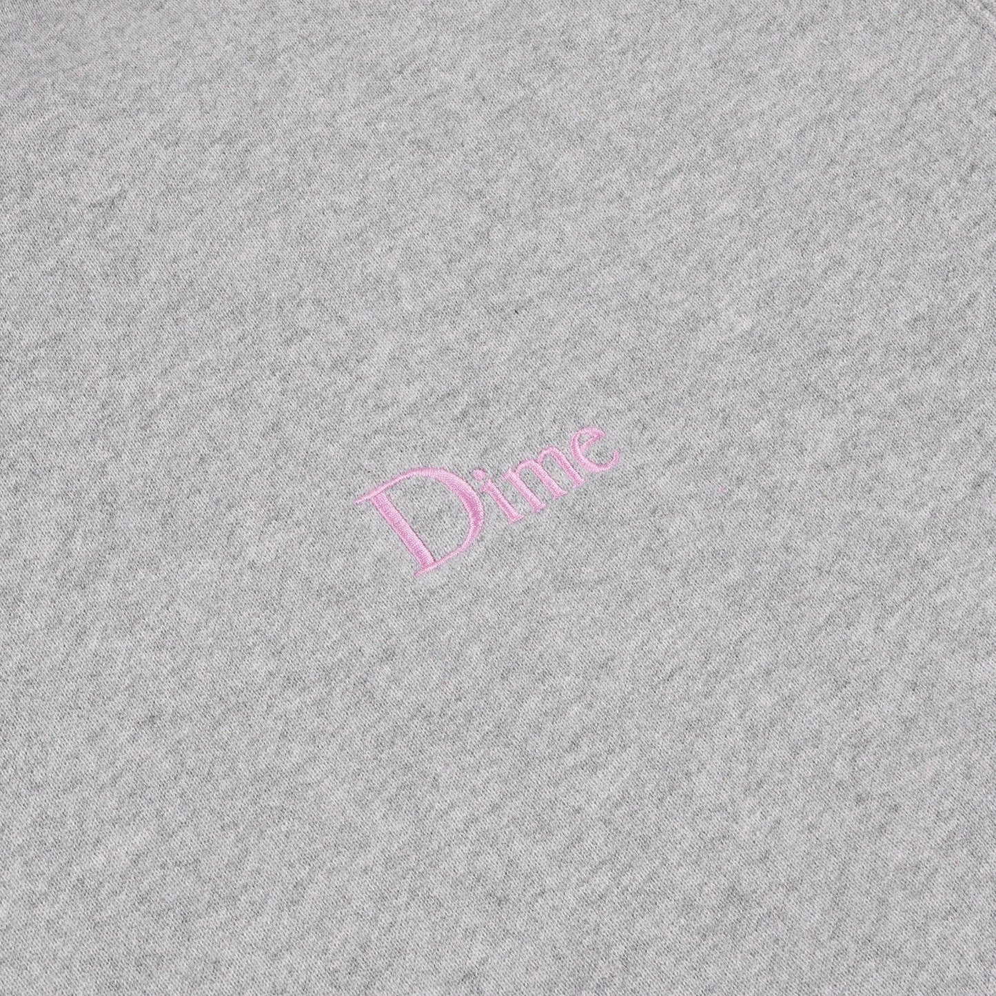 Dime Classic Small Logo Crewneck - Heather Gray