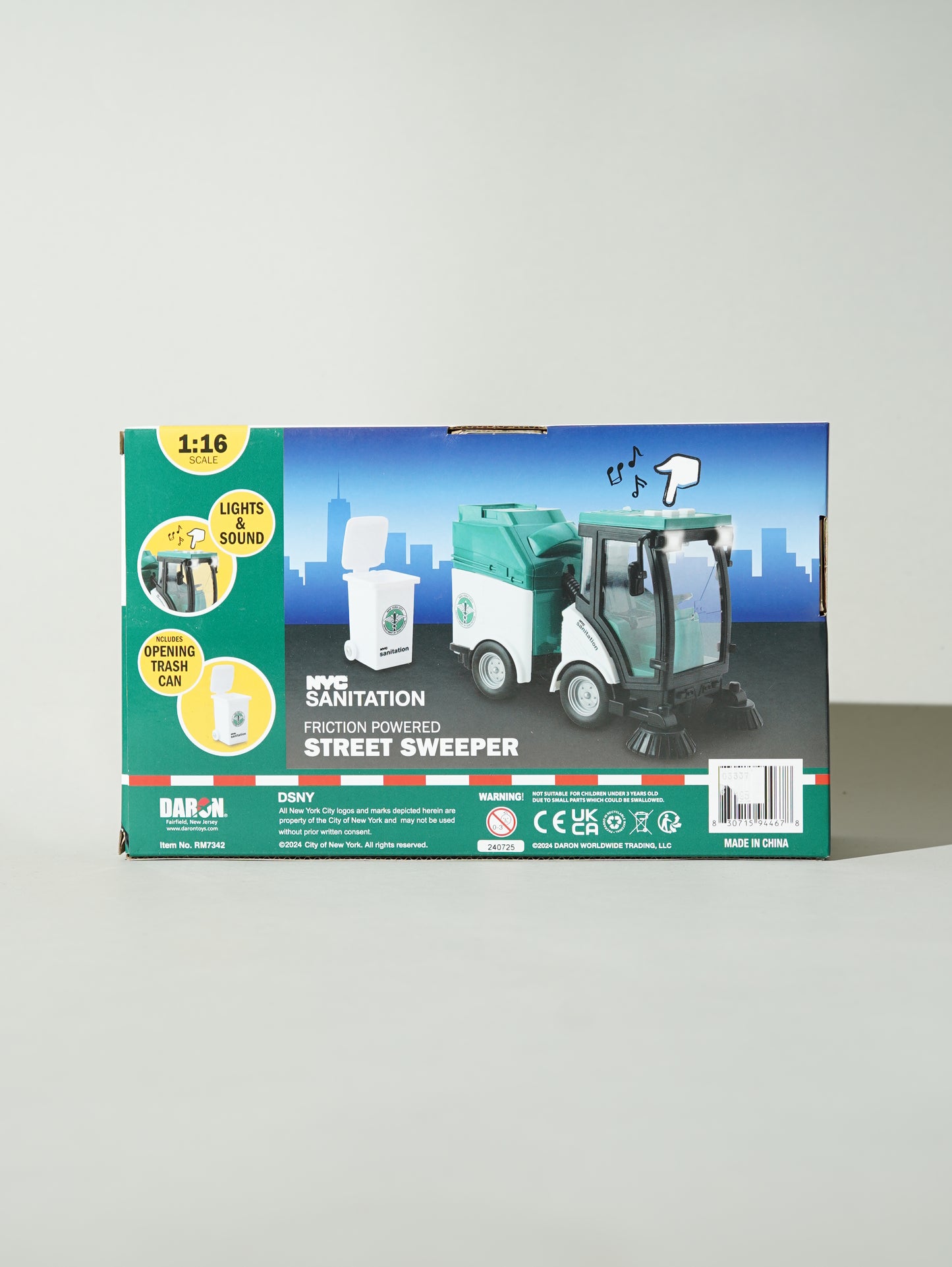 1:16 DSNY Street Sweeper with Lights & Sounds