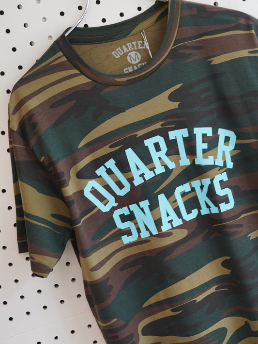 Quarter Snacks Camo Arch Tee - Woodland