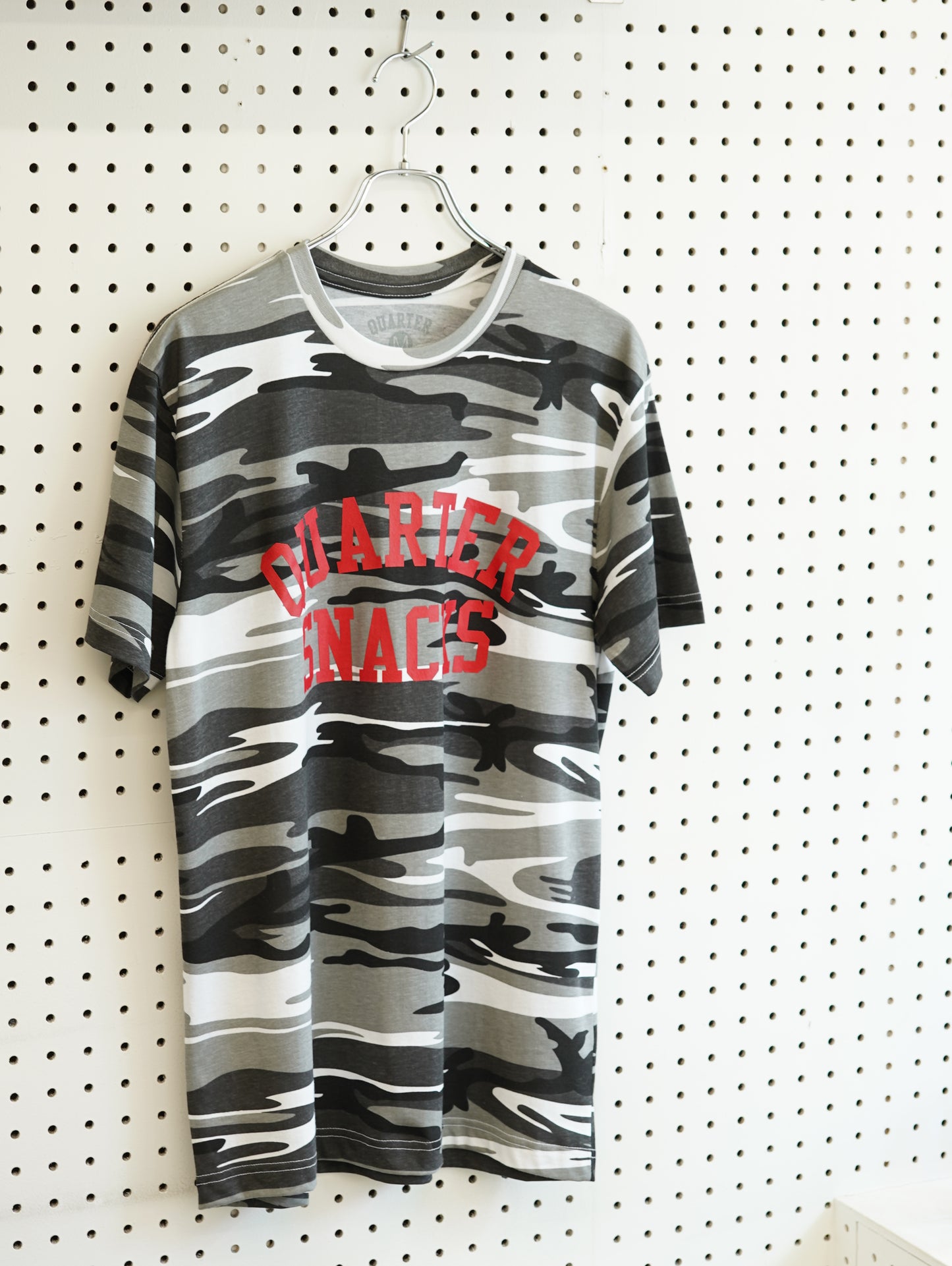 Quarter Snacks Camo Arch Tee - B&W Camo