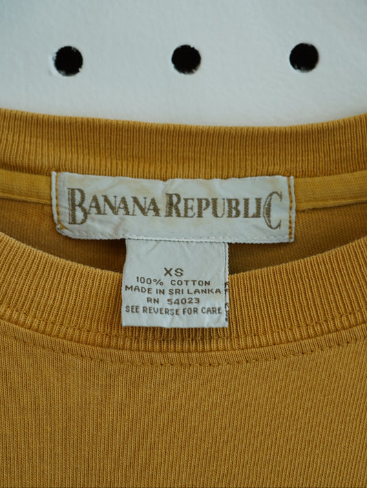 Banana Republic Plain Mustard Tee