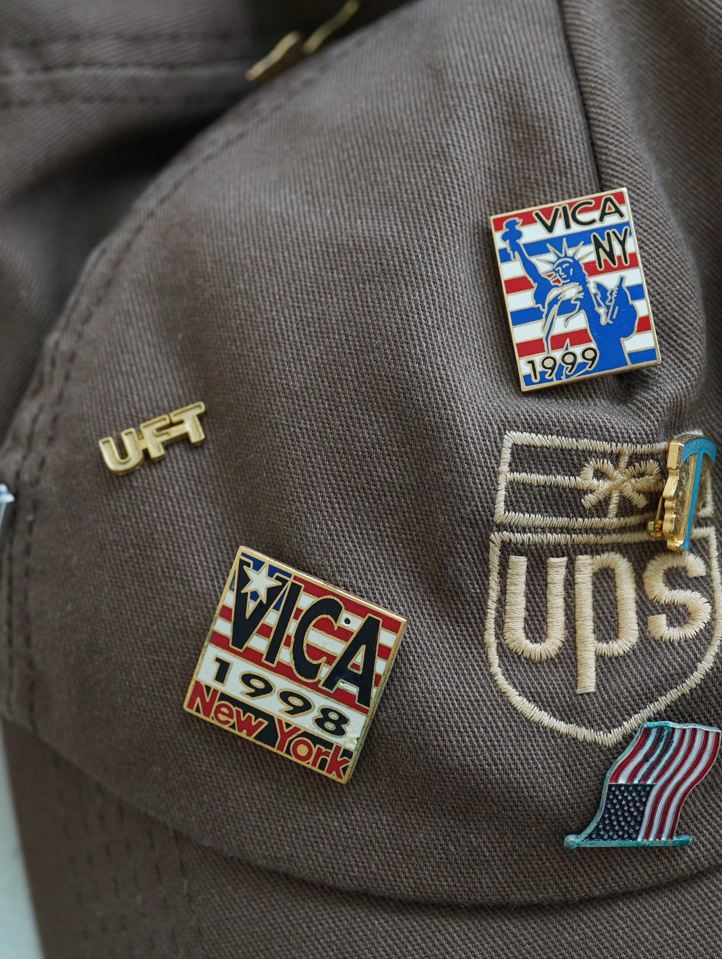 UPS with Pins SnapBack Cap