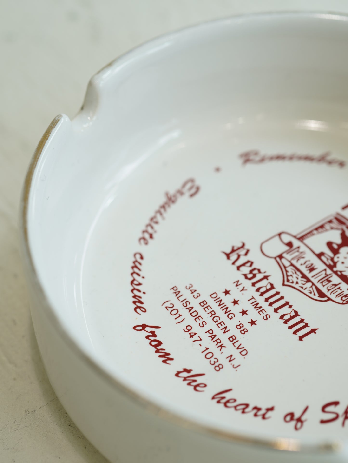 Mikson Madrid Restaurant Ashtray