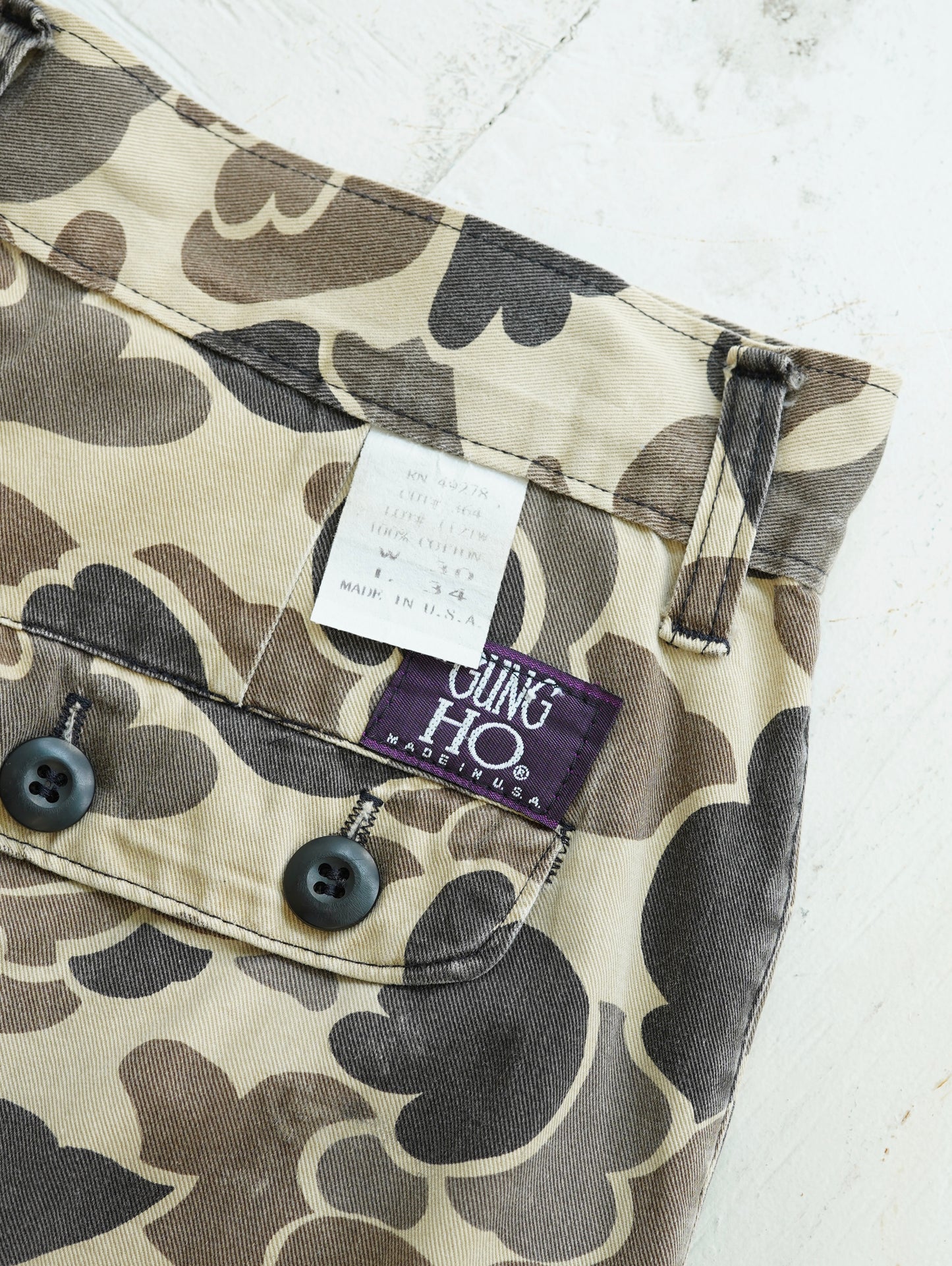 GUNG HO Military Cargo Pants - Duck Hunter Camo