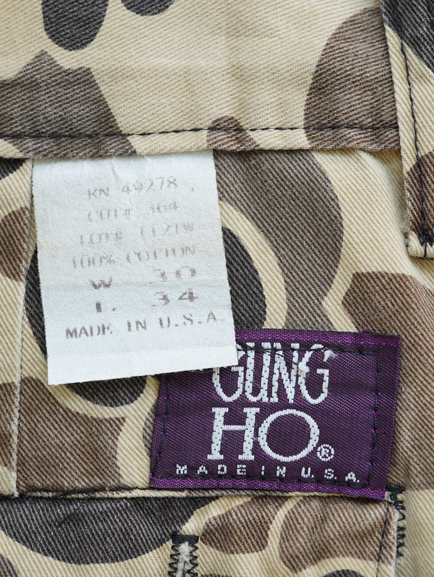GUNG HO Military Cargo Pants - Duck Hunter Camo