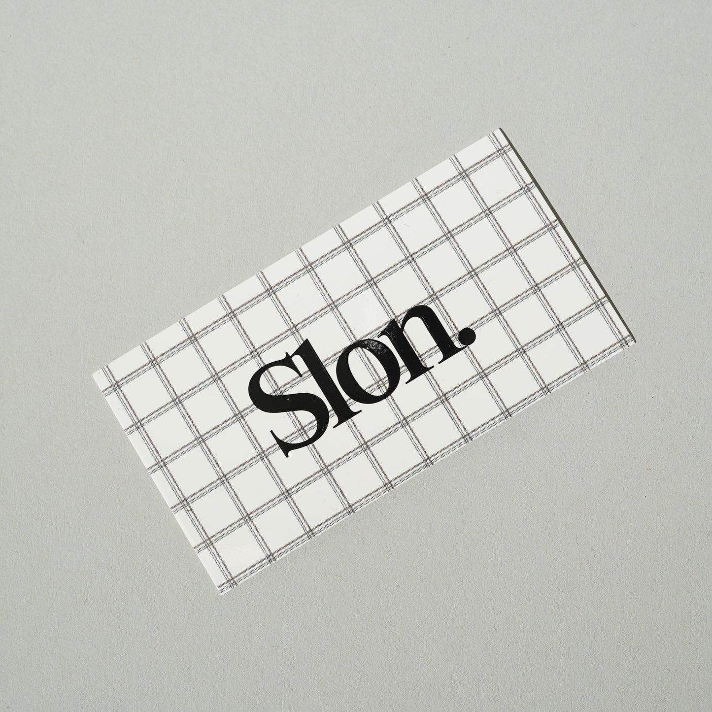 Slon Tech Logo Plaid Sticker