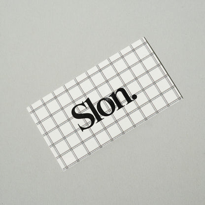 Slon Tech Logo Plaid Sticker