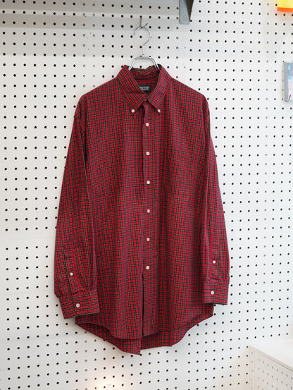 LANDS' END Plaid L/S Shirt