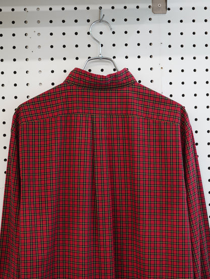 LANDS' END Plaid L/S Shirt