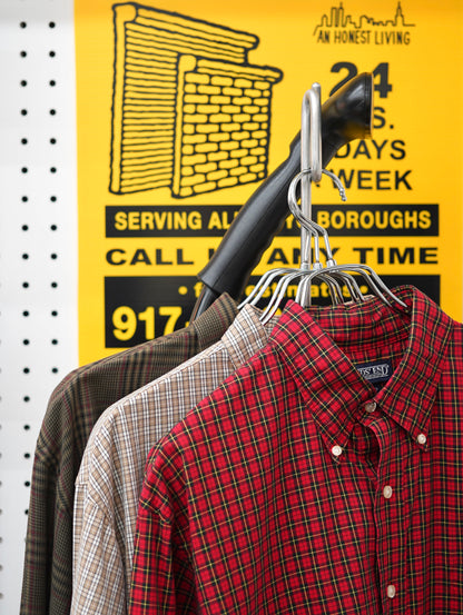 LANDS' END Plaid L/S Shirt