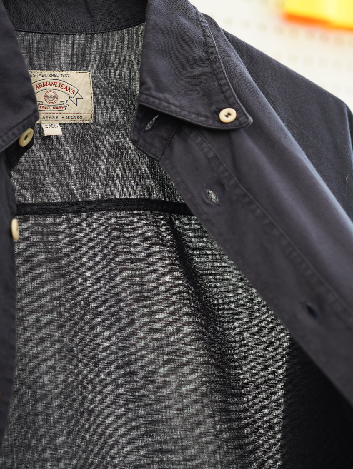 ARMANI JEANS Cotton/Linen L/S Shirt