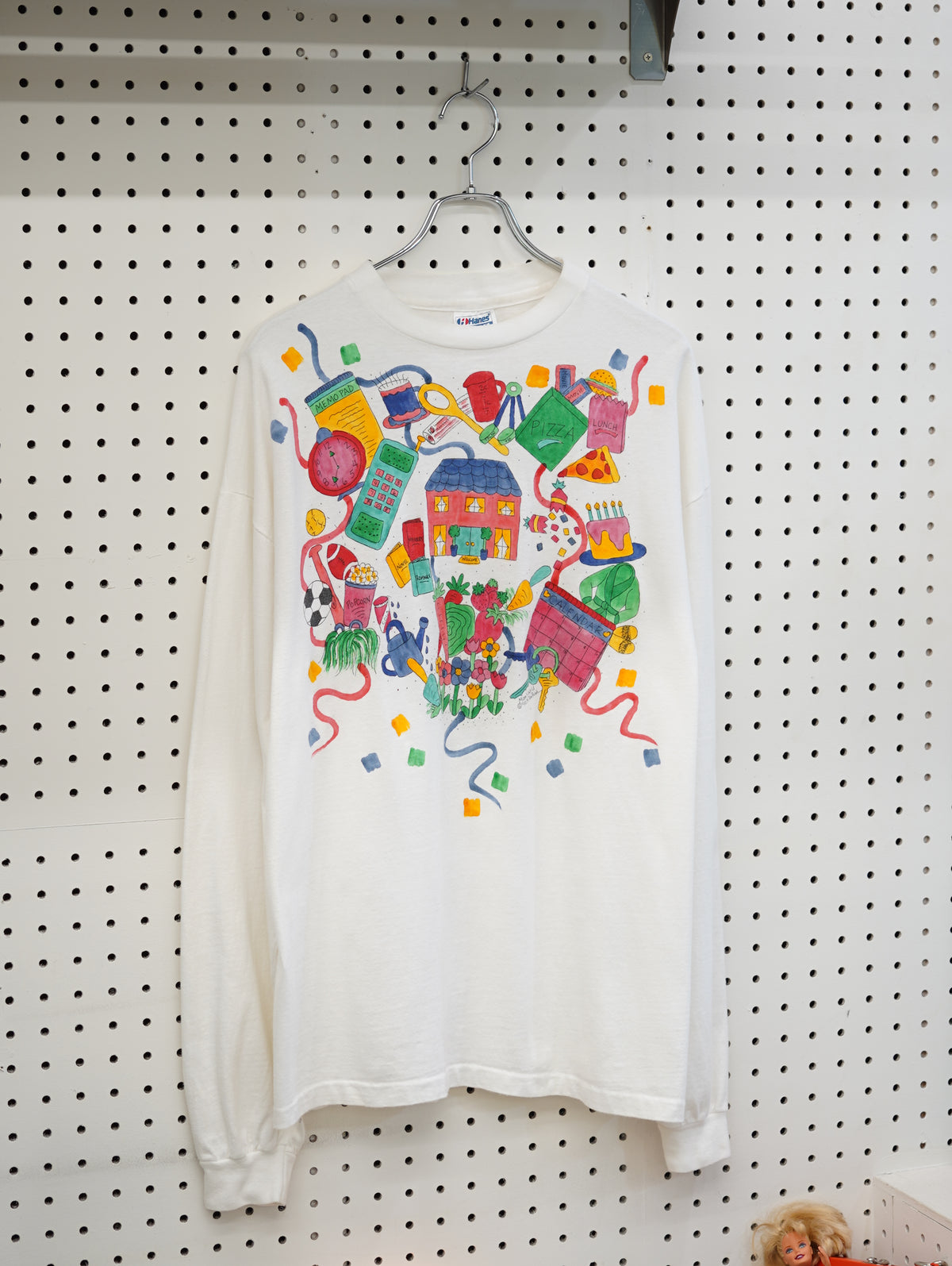 Mom's World Hand Drawing L/S Tee