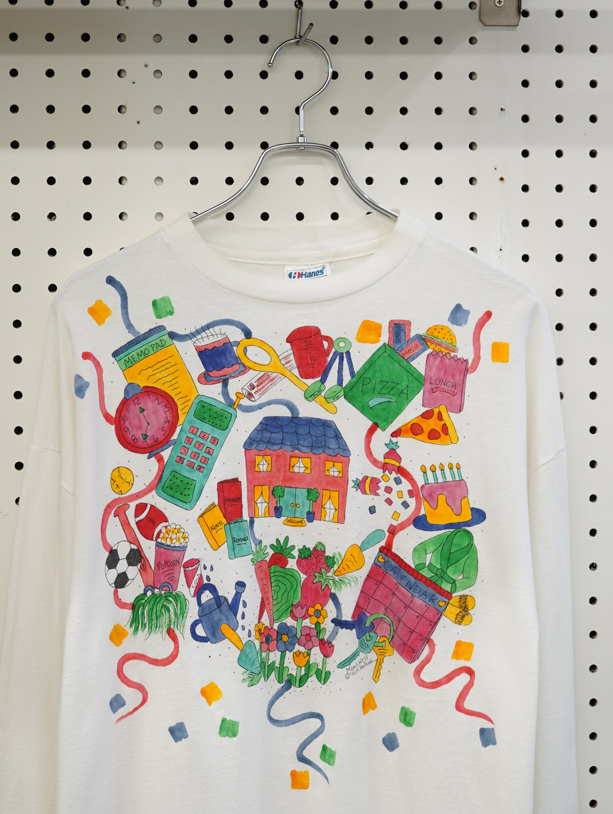 Mom's World Hand Drawing L/S Tee