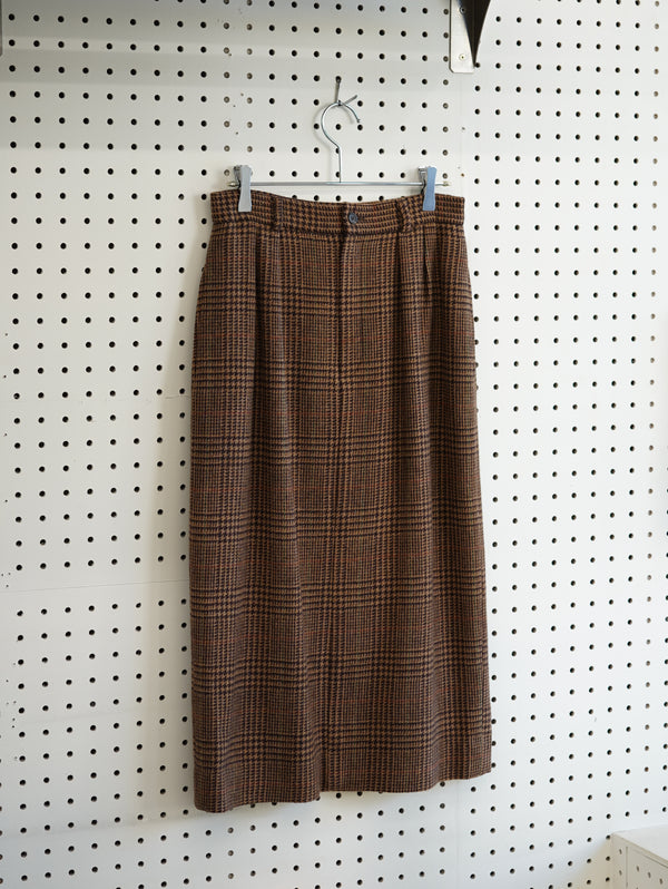 Ralph Lauren Plaid Wool Skirt