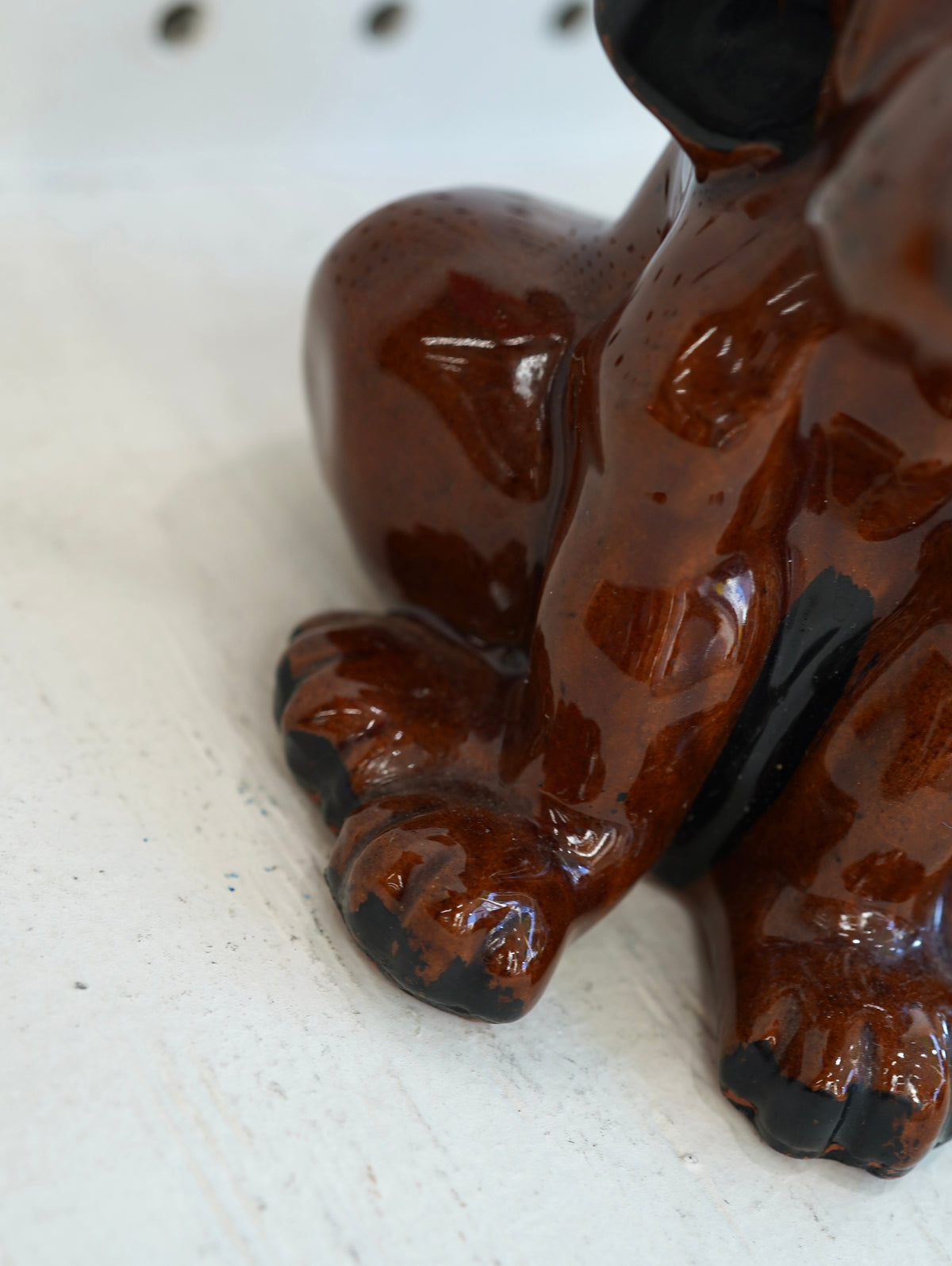 Basset Hound Ceramic Vase