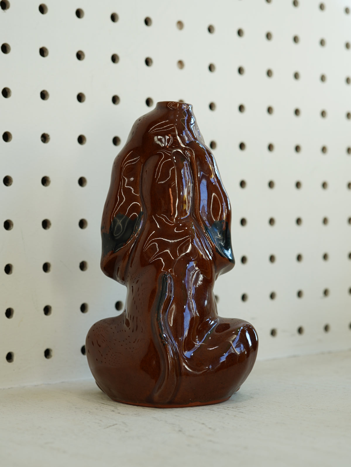 Basset Hound Ceramic Vase