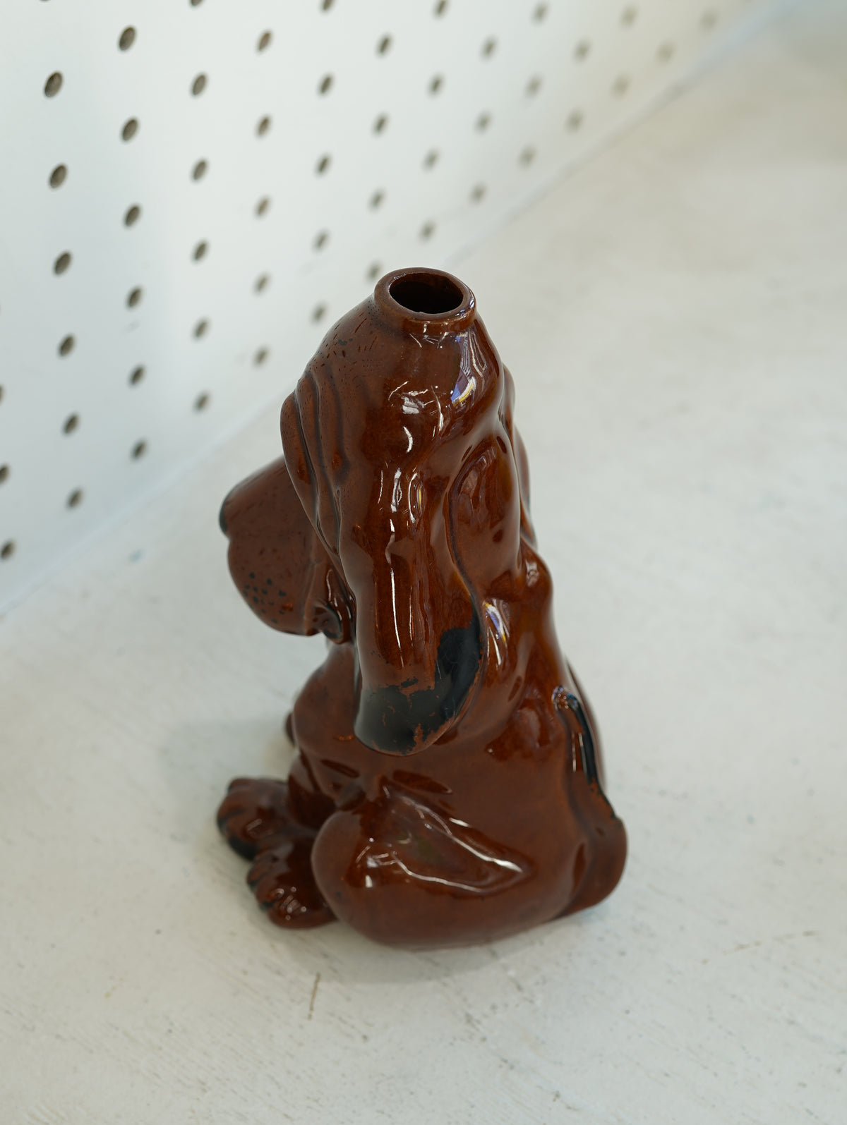 Basset Hound Ceramic Vase
