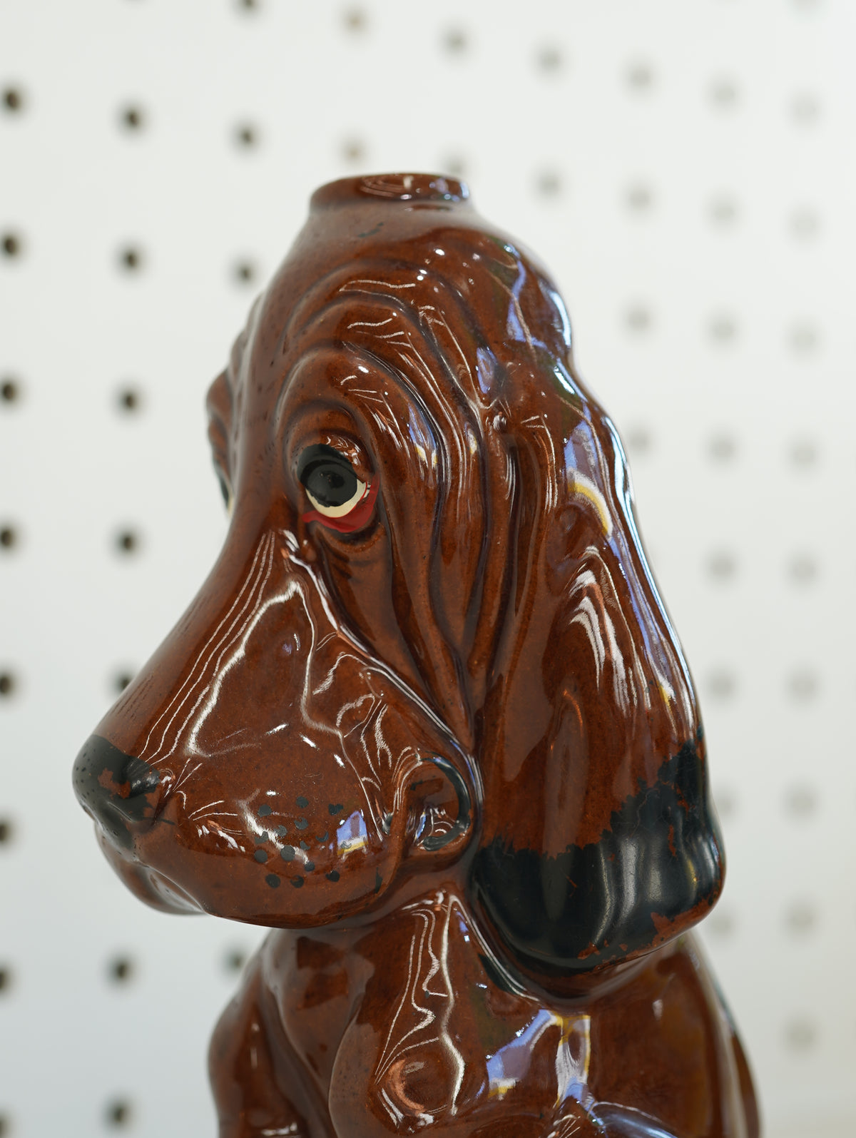Basset Hound Ceramic Vase