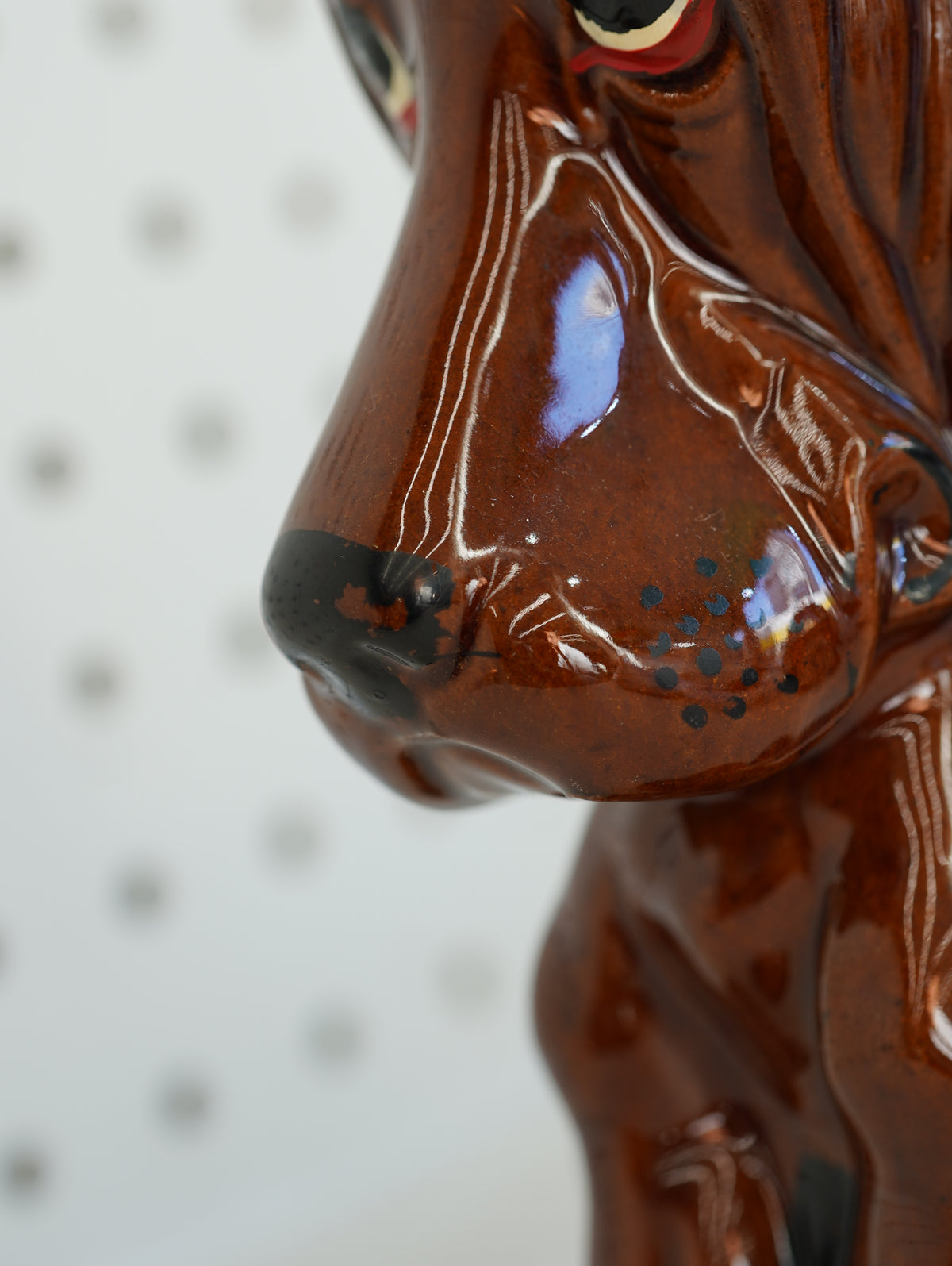 Basset Hound Ceramic Vase