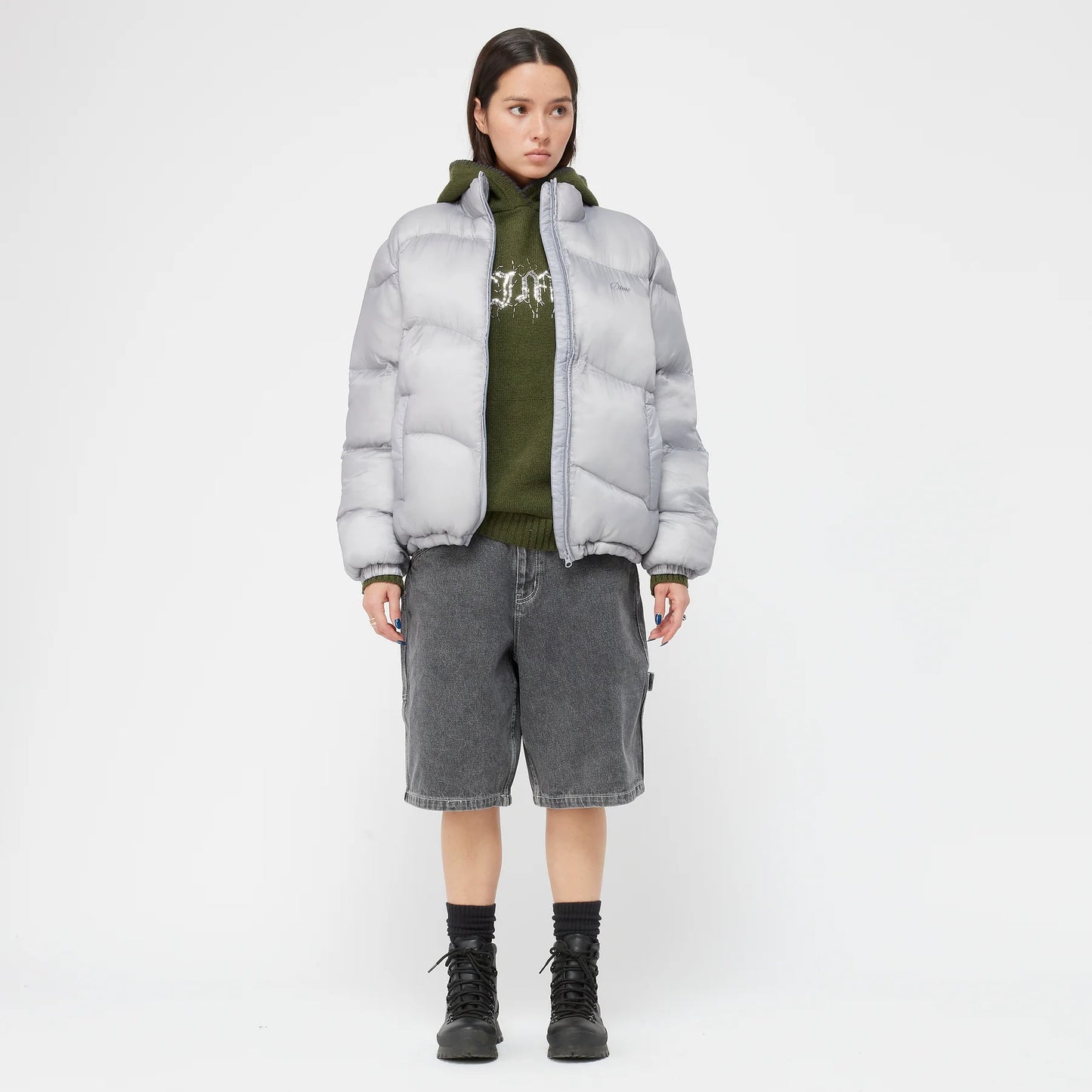 Dime Classic Ripstop Puffer - Silver