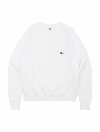 Slon FRUIT Raglan Sweat - White