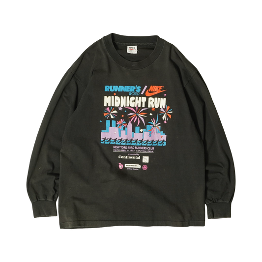 New York Road Runners Club MIDNIGHT RUN 1993 L/S Tee