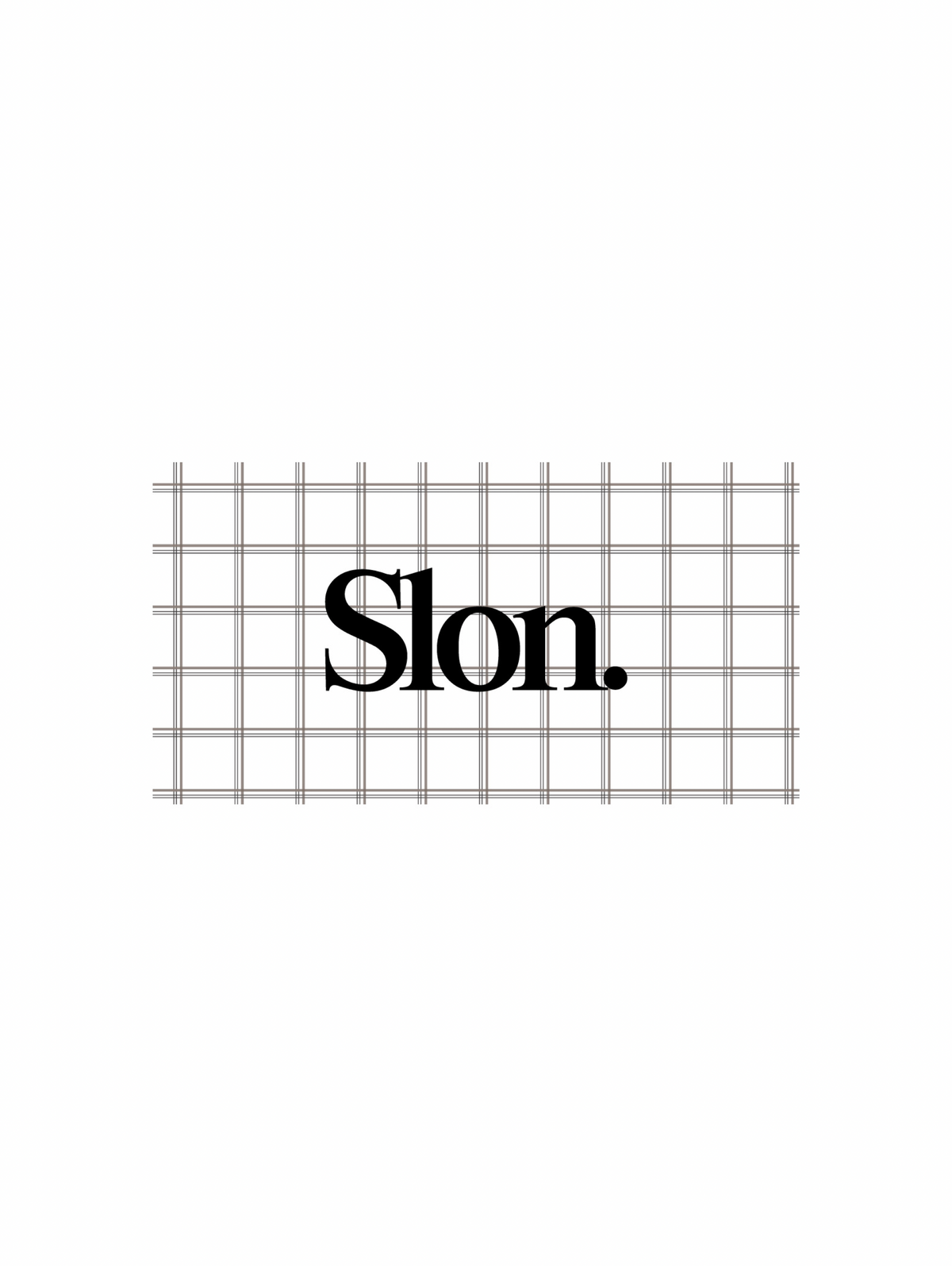 Slon Tech Logo Plaid Sticker
