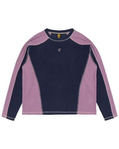 Sexhippies Grid Fleece 2.0 - Navy/Lilac