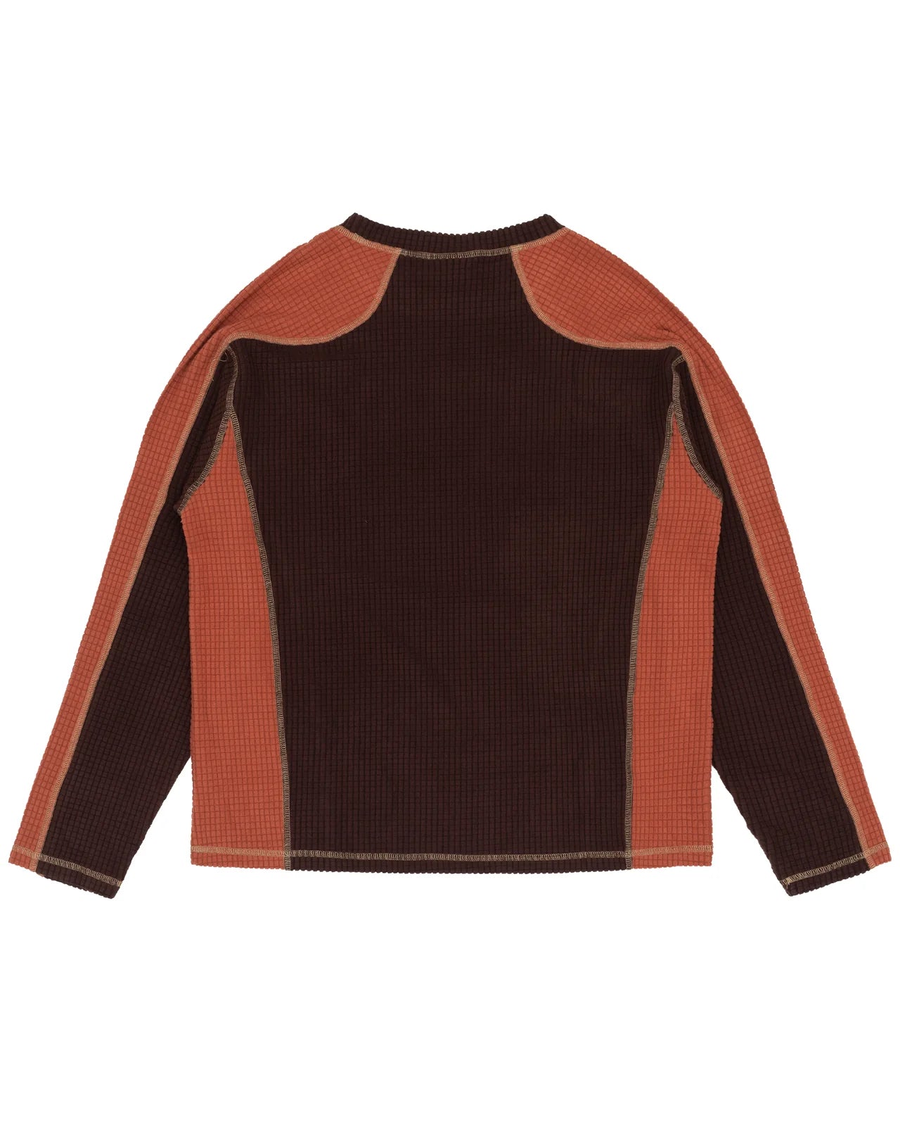 Sexhippies Grid Fleece 2.0 - DarK Brown/Terracotta – SLON STORE Sexhippies Grid Fleece 2.0 - DarK Brown/Terracotta – SLON STORE
