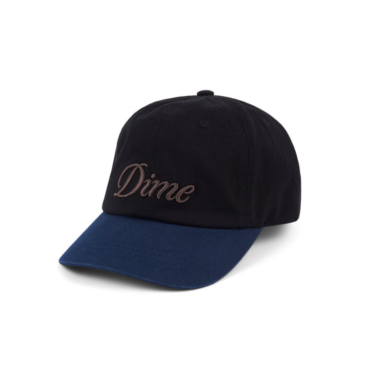 Dime Cursive Low Pro Cap - Black x Midnight