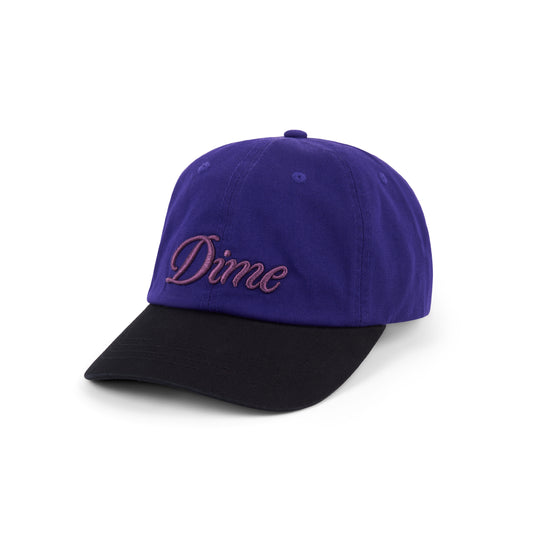 Dime Cursive Low Pro Cap - Purple x Black