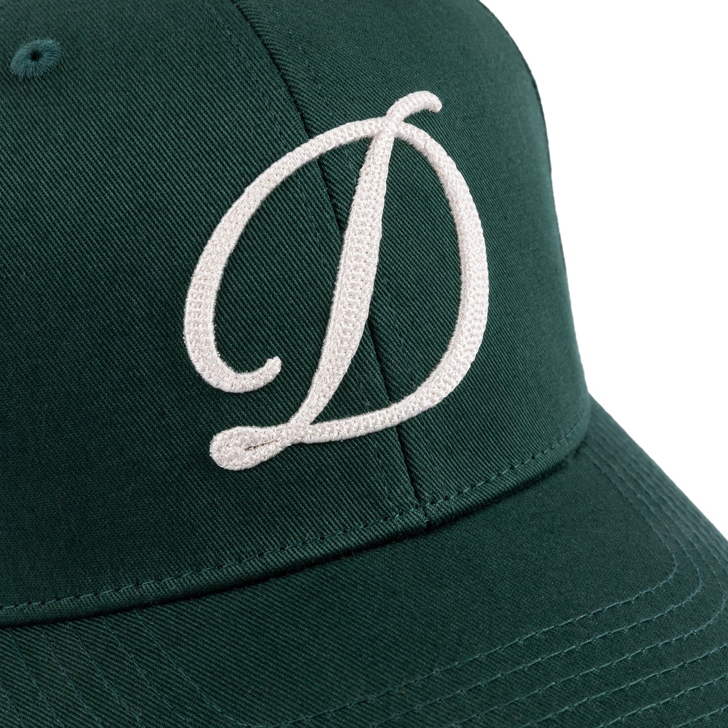 Dime Cursive D Full Fit Cap - Forest Green