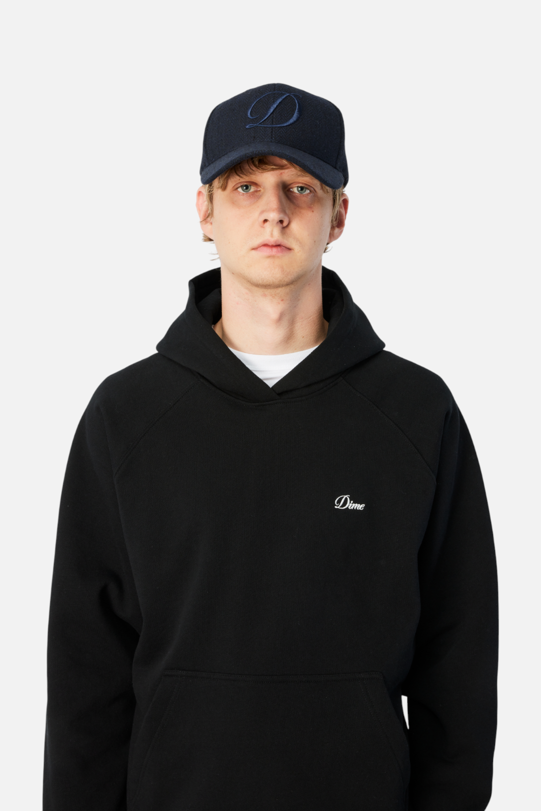 Dime D Full Fit Cap - Herringbone Navy