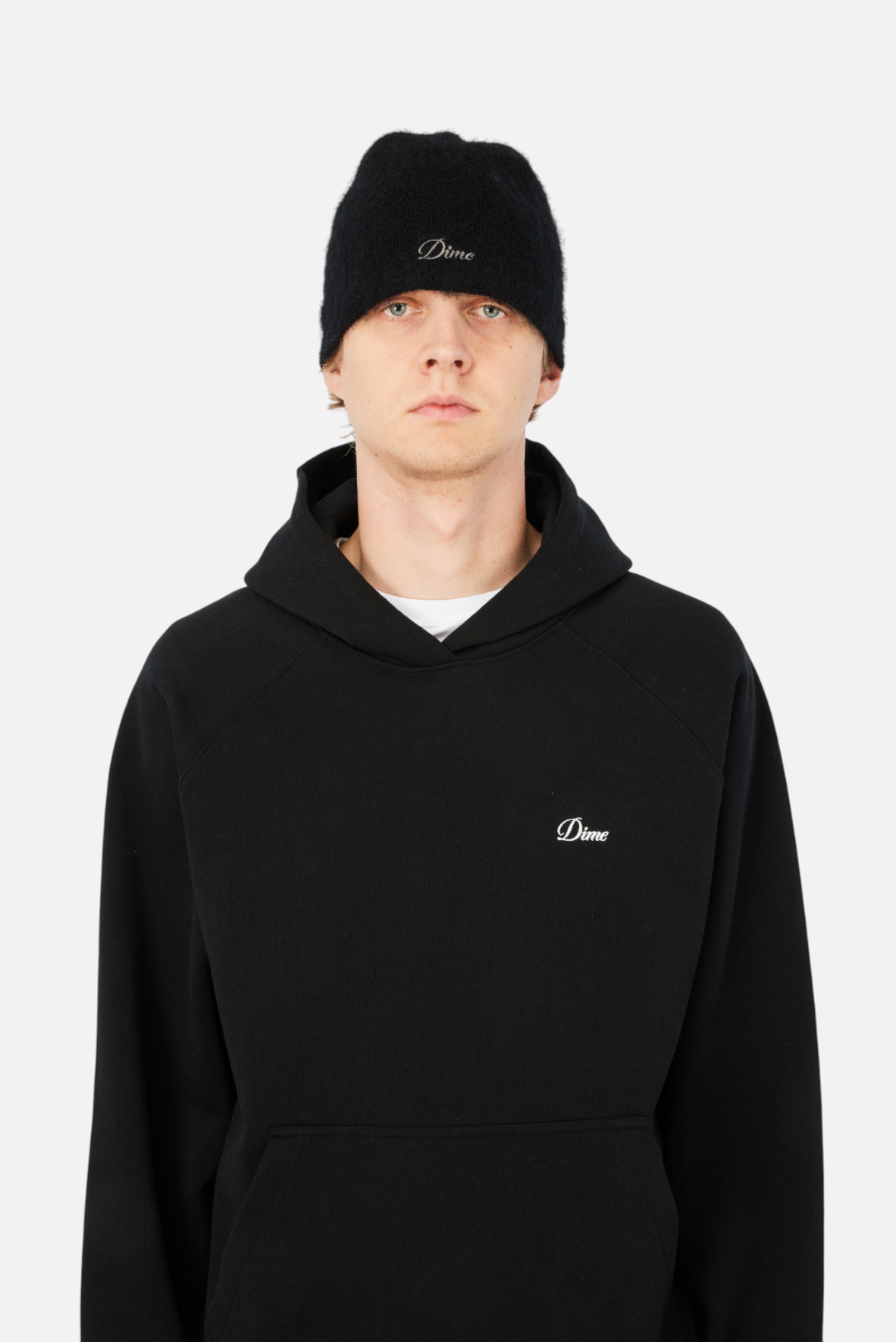 Dime Mohair Skully - Black