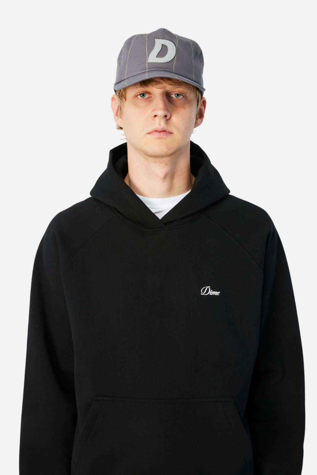 Dime Pinstriped Worker Cap - Gray