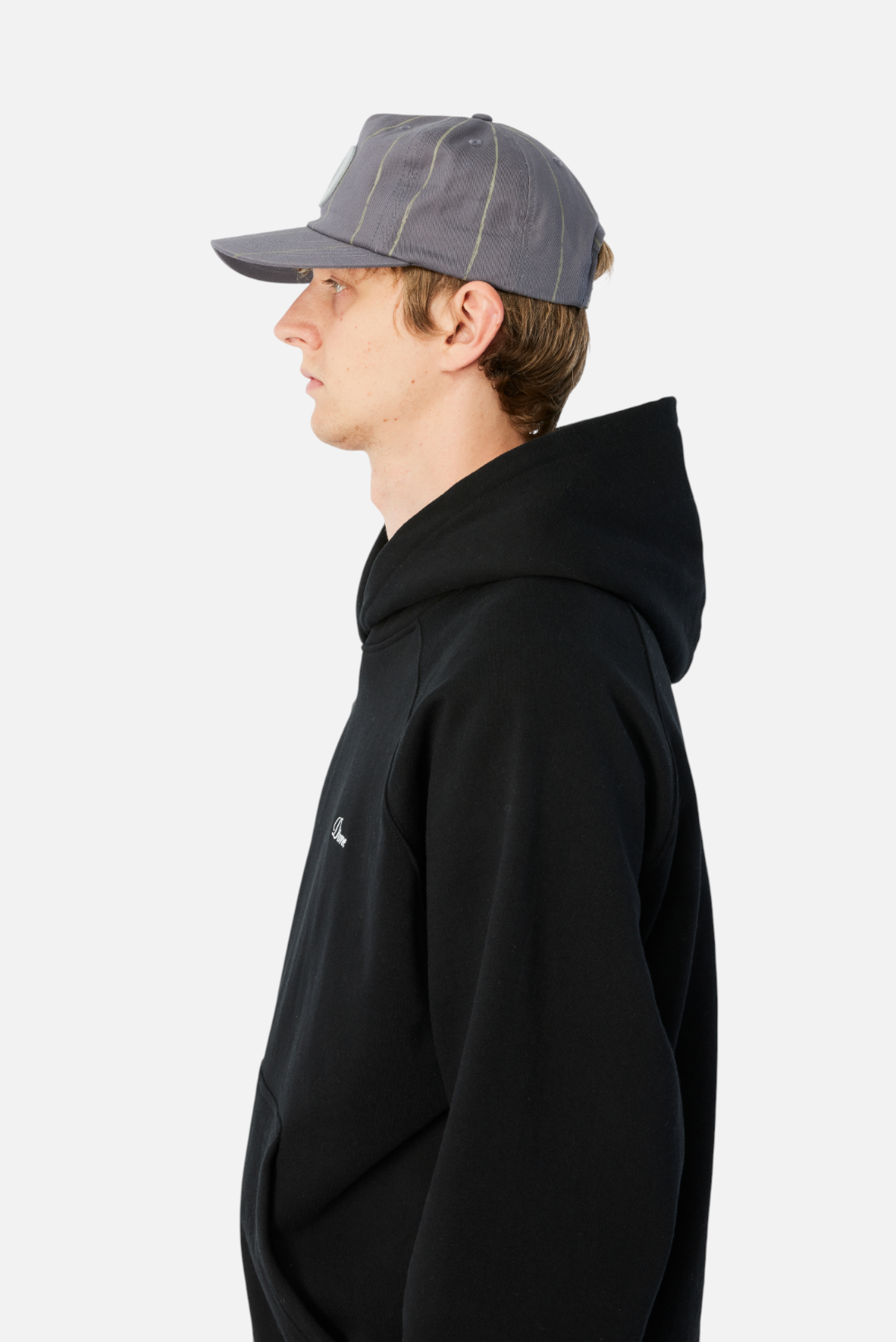 Dime Pinstriped Worker Cap - Gray