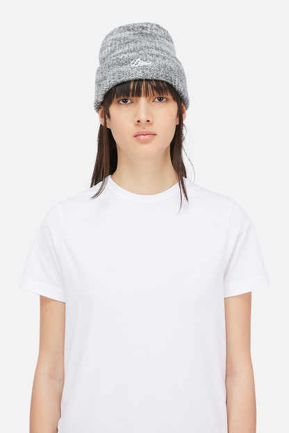 Dime Fuzzy Fold Beanie - Charcoal Multi