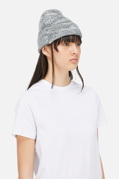 Dime Fuzzy Fold Beanie - Charcoal Multi