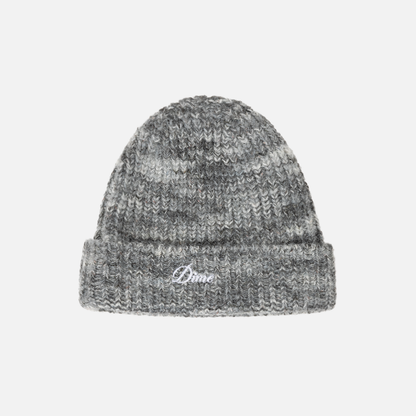 Dime Fuzzy Fold Beanie - Charcoal Multi