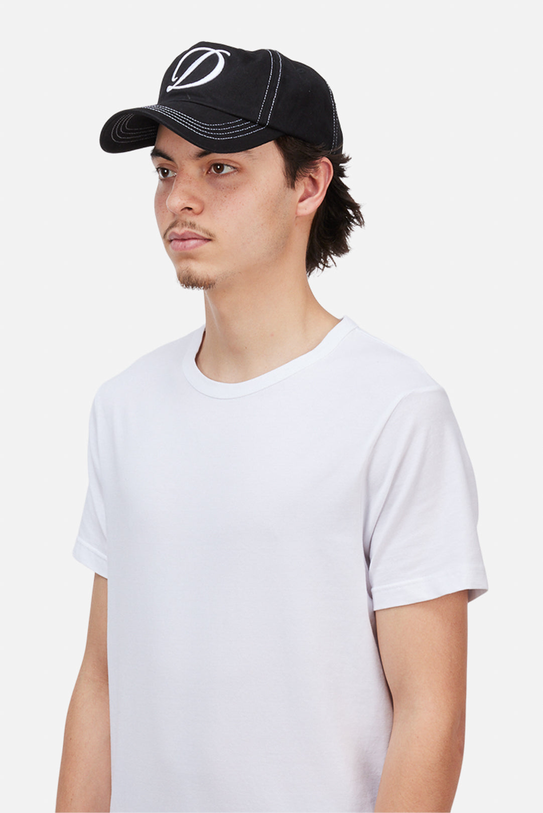 Dime Cursive Denim Worker Cap - Black Washed