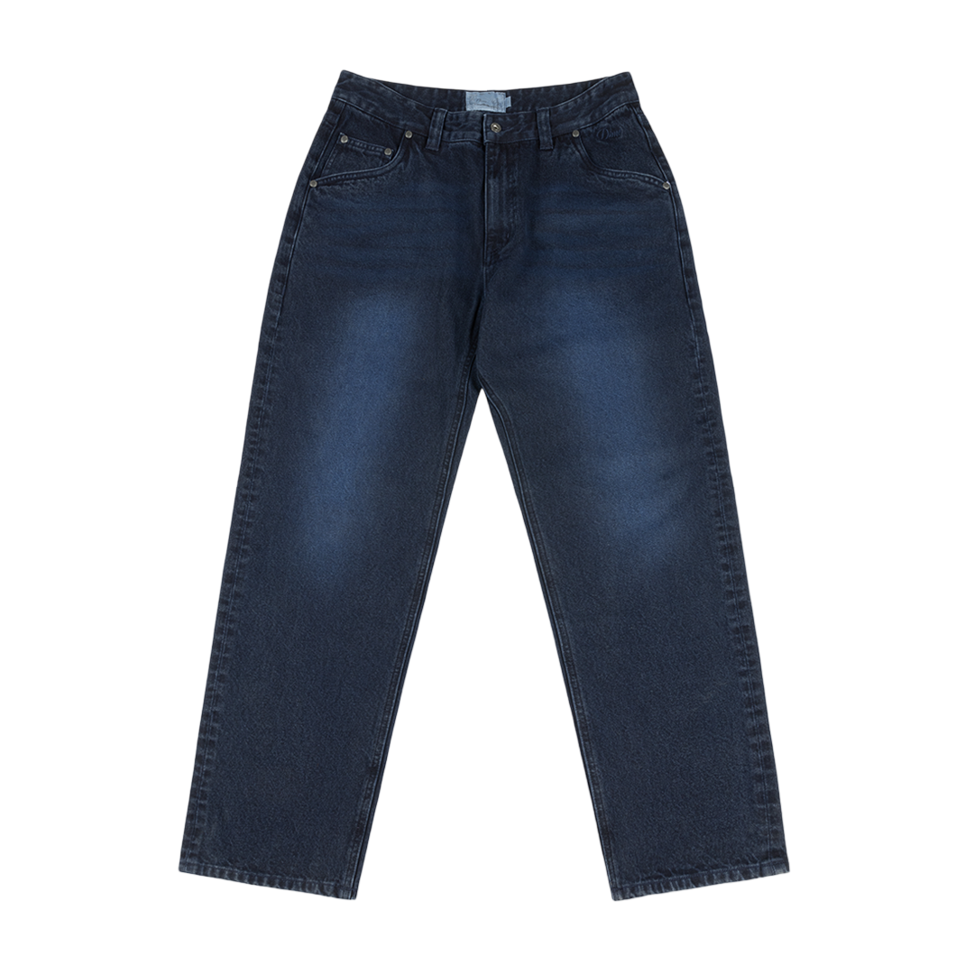 Dime Relaxed Denim Pants - Sandblasted True Blue