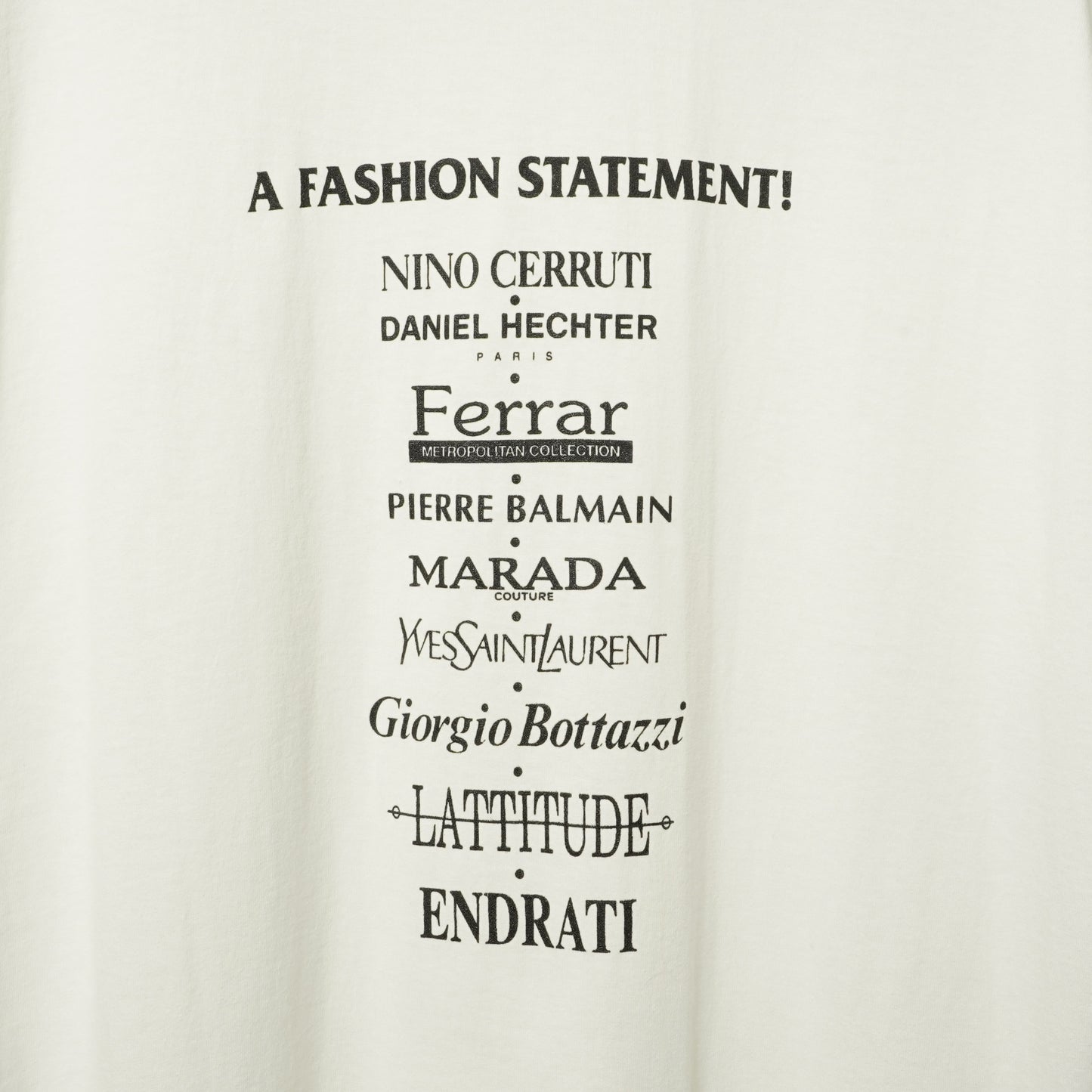 Unknown Fashion Brand Promo Tee