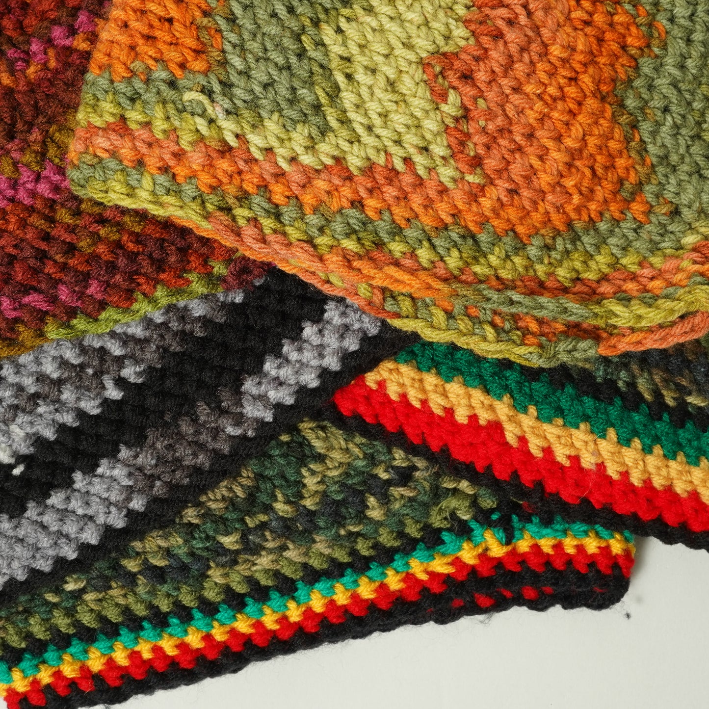 Handmade Knit Beanies from a Subway Station in Brooklyn