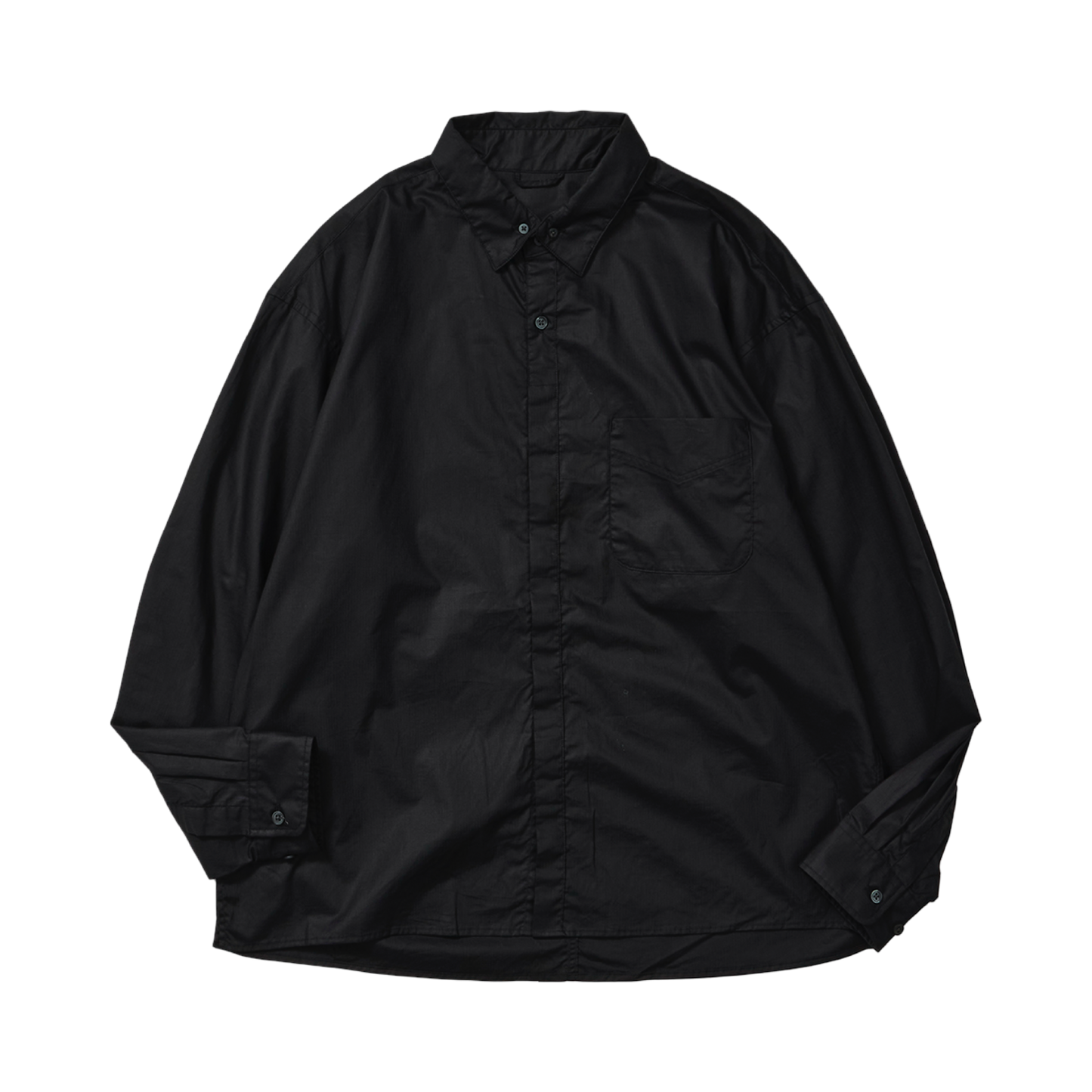 rajabrooke KOTTON RIPSTOP SHIRT - BLACK