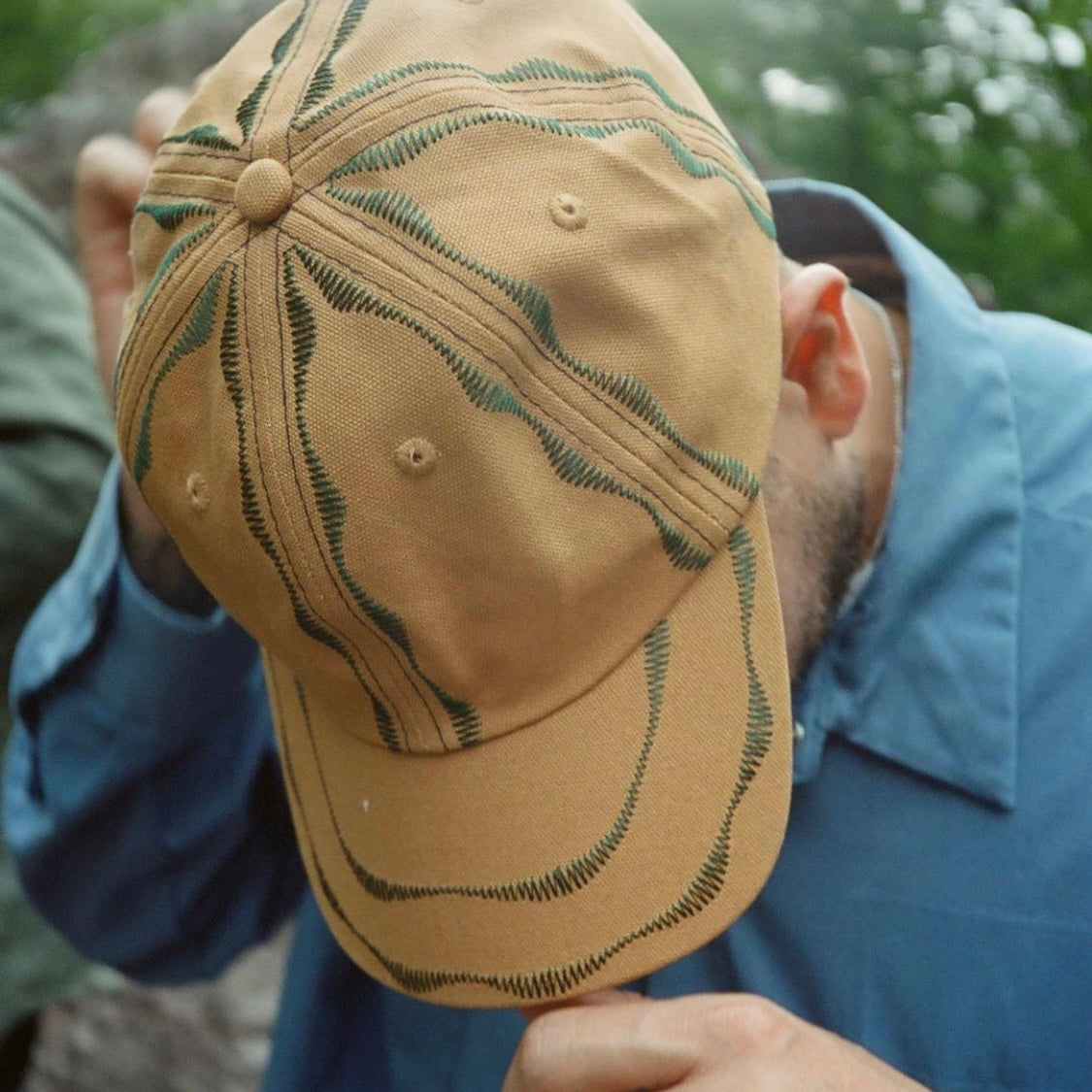 Sexhippies Welder's Stitch Hat "Brown/Forest"